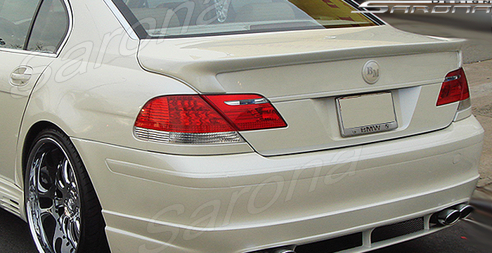 Custom BMW 7 Series Trunk Wing  Sedan (2005 - 2008) - $460.00 (Manufacturer Sarona, Part #BM-047-TW)